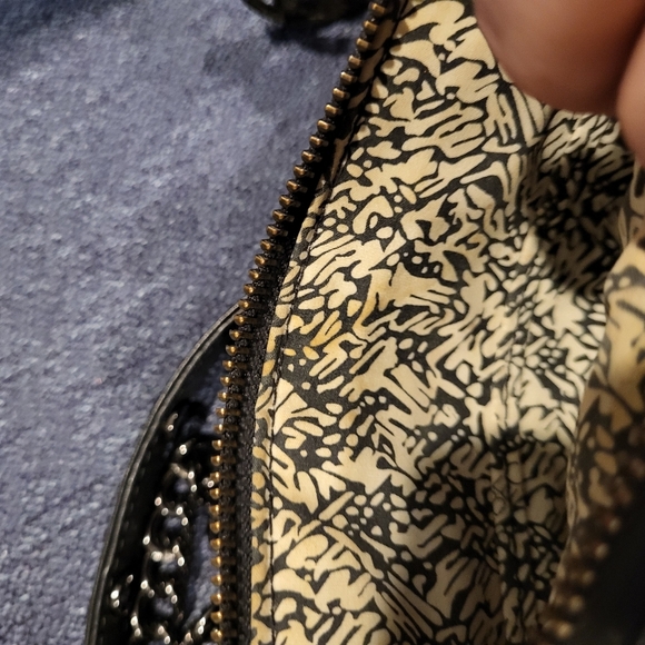 Rebecca Minkoff M.A.C. Black Leather Crossbody Bag Purse With Black Accents - Picture 11 of 16